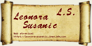 Leonora Susanić vizit kartica